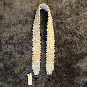 Anthropologie purse strap with pearls